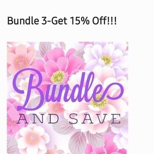 Bundle Of 3 Items:15% Off Automatically!!!